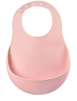 Bavoir Silicone Old Pink*BÉABA Clearance