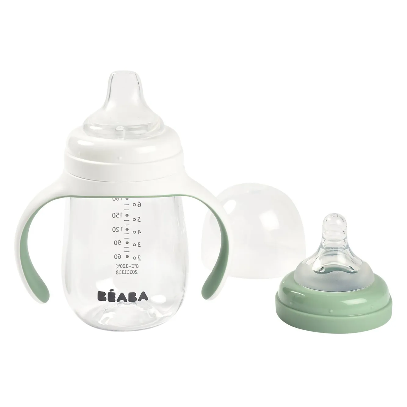 Biberon D'Apprentissage 2 En 1 210 Ml Sage Green*BÉABA