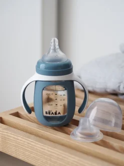 Biberon Verre D'Apprentissage 210 Ml Windy Blue*BÉABA Clearance