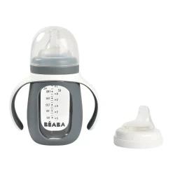 Biberon Verre D'Apprentissage 210 Ml Mineral Grey*BÉABA Hot