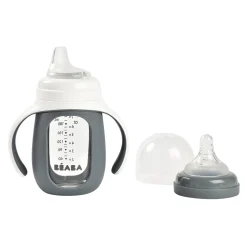 Biberon Verre D'Apprentissage 210 Ml Mineral Grey*BÉABA Hot