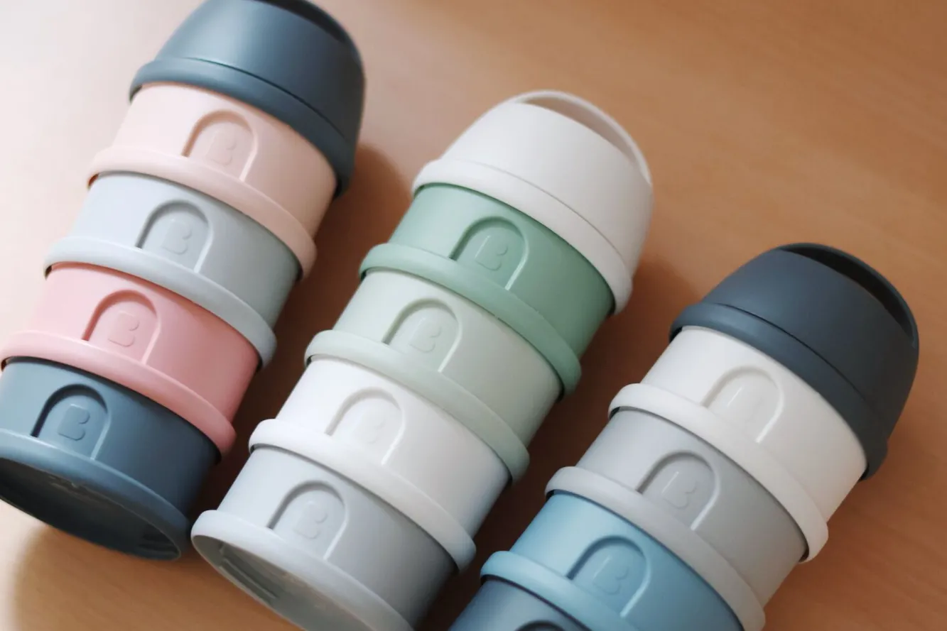 Boite Doseuse 4 Compartiments Mineral Grey / Blue*BÉABA New