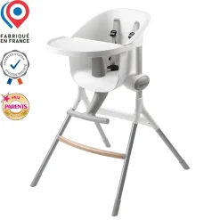Chaise Haute Evolutive Up & Down White/Grey*BÉABA Online