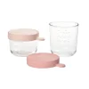 Coffret De 2 Portions Verre 150 Ml Pink / 250 Ml Old Pink*BÉABA New
