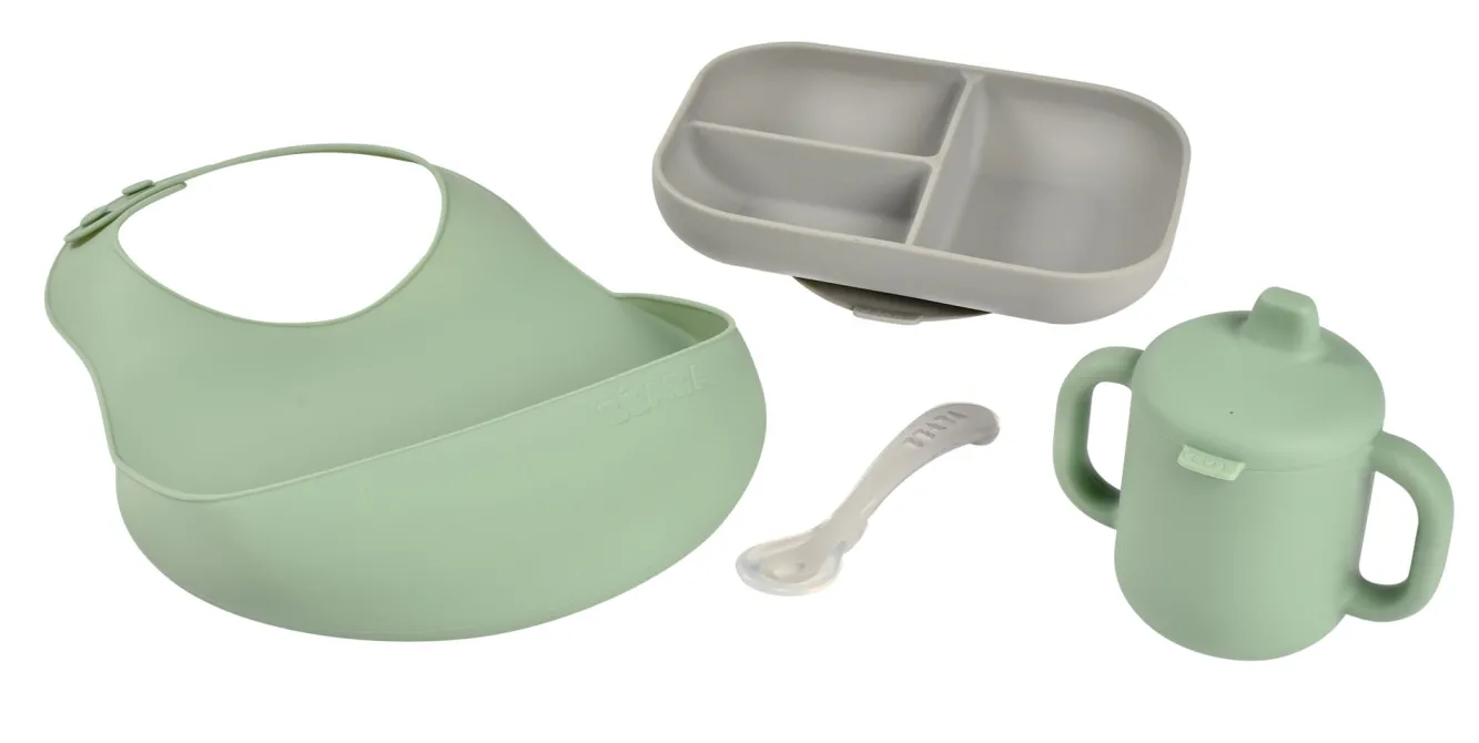 Coffret Repas Les Essentiels Grey / Sage Green*BÉABA Discount