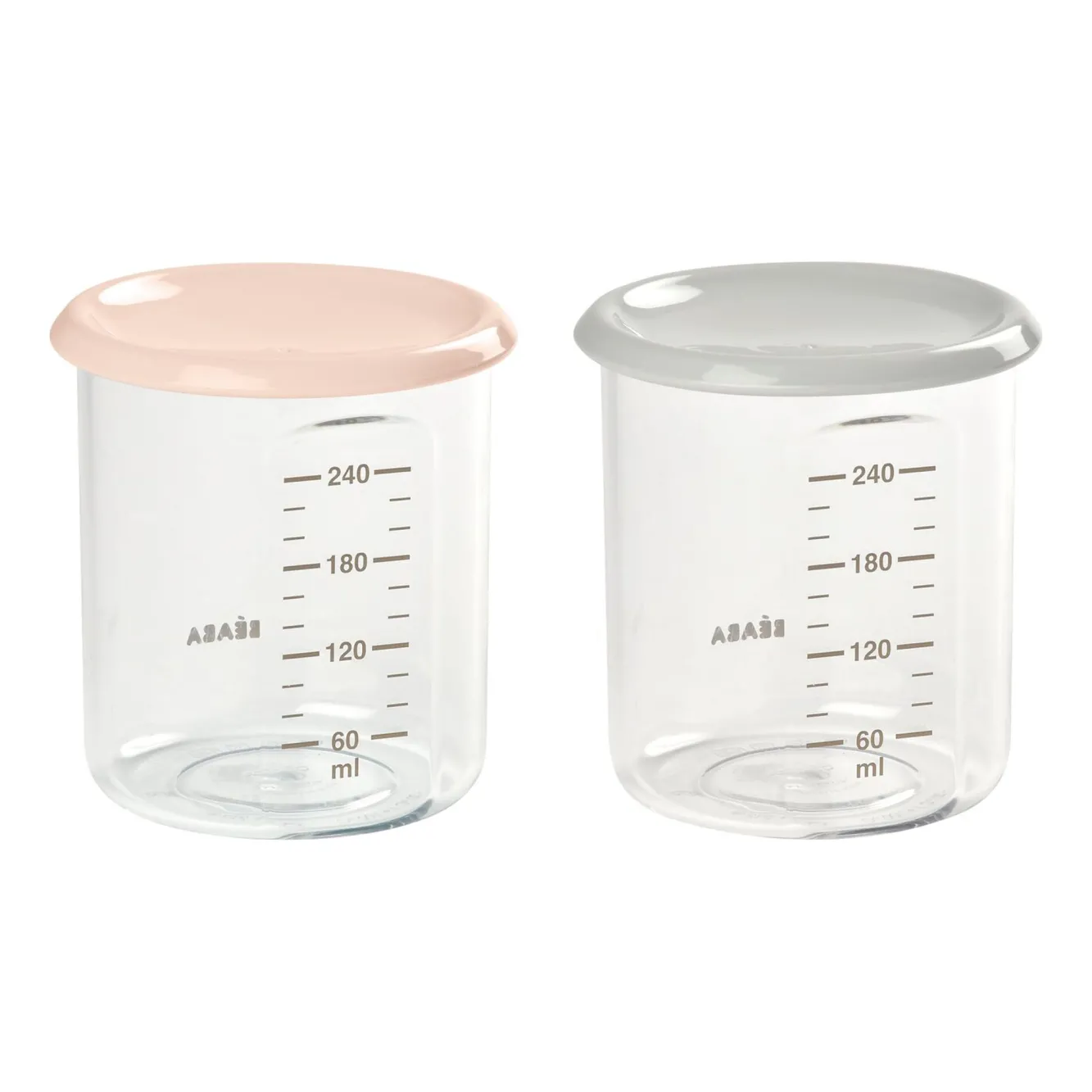 Lot 2 Maxi Portion Old Pink/Grey*BÉABA Outlet