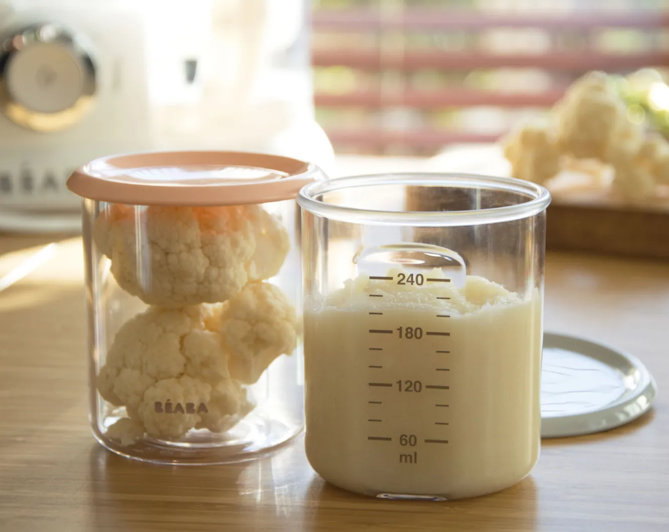 Lot 2 Maxi Portion Old Pink/Grey*BÉABA Outlet