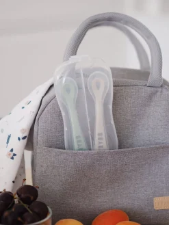 Lot De 2 Cuilleres 2Eme Age Silicone Avec Boite De Transport*BÉABA Best