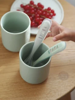 Lot De 2 Cuilleres 1Er Age Silicone Avec Boite De Transport*BÉABA