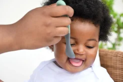 Lot De 4 Cuilleres 1Er Age Silicone Bi-Ton Mineral*BÉABA Clearance