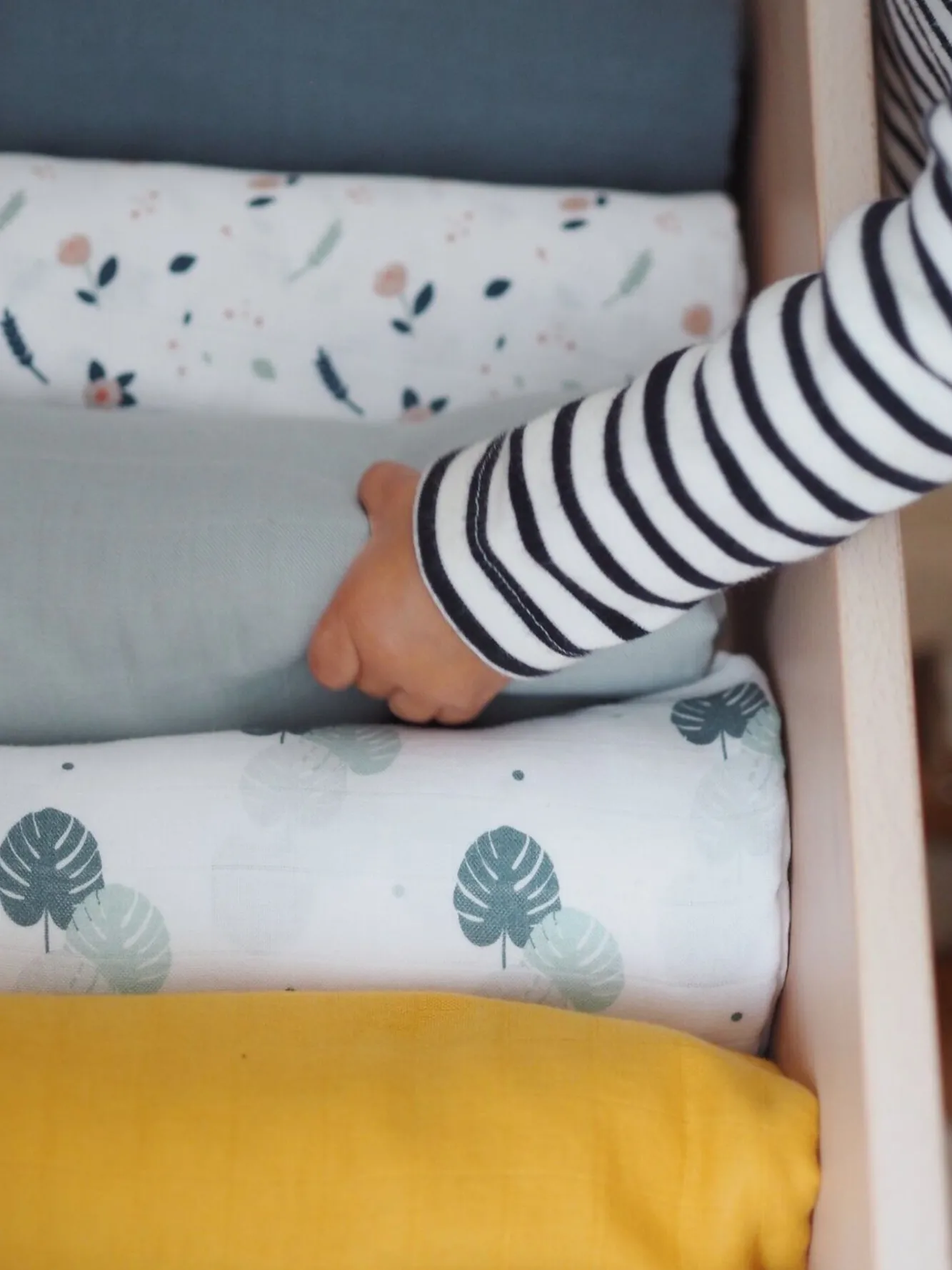 Lot De 2 Langes Xxl En Coton Honey Yellow/Starry Night*BÉABA Sale