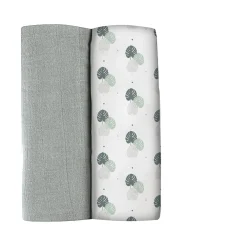 Lot De 2 Langes Xxl En Coton Mirage Grey/Jungle*BÉABA