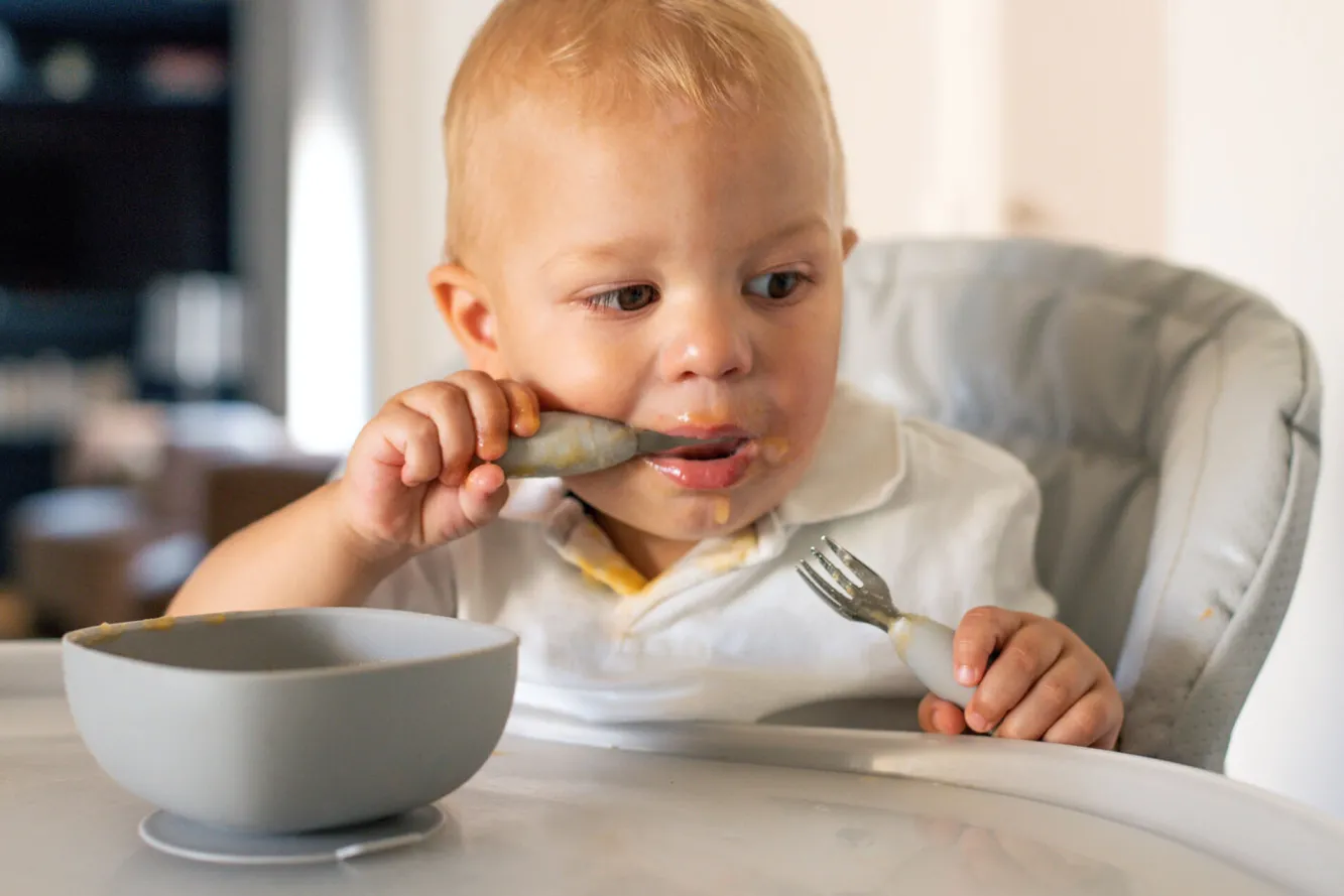 Lot De 2 Pre-Couverts Inox Velvet Grey*BÉABA Hot