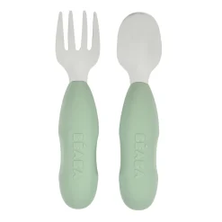 Lot De 2 Pre-Couverts Inox Sage Green*BÉABA Discount