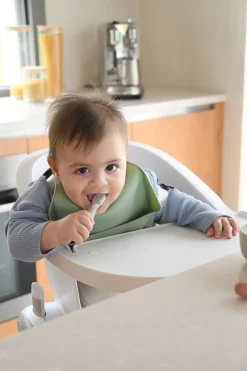 Lot De 2 Pre-Cuillere Silicone Sage Green / Velvet Grey*BÉABA Clearance