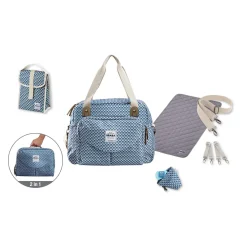 Sac A Langer Geneve Ii Play Print Blue*BÉABA