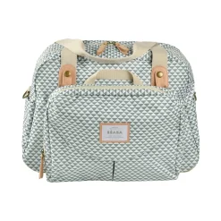 Sac A Langer Geneve Ii Play Print Sage Green*BÉABA Discount