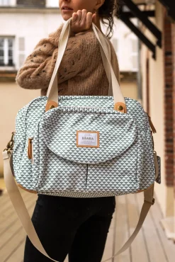 Sac A Langer Geneve Ii Play Print Sage Green*BÉABA Discount