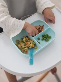 Set Repas Silicone Avec Ventouse Blue*BÉABA Hot