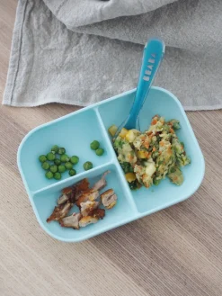 Set Repas Silicone Avec Ventouse Blue*BÉABA Hot