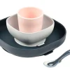 Set Vaisselle Silicone 4 Pieces Night-Blue*BÉABA Sale